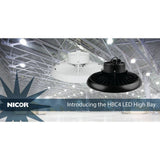 NICOR HBC4 14.2 in. 1000-Watt Equivalent Integrated LED White High Bay Light 5000K