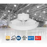 NICOR HBC4 14.2 in. 1000-Watt Equivalent Integrated LED White High Bay Light 5000K