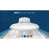 NICOR HBC4 14.2 in. 1000-Watt Equivalent Integrated LED White High Bay Light 5000K