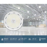 NICOR HBC4 14.2 in. 1000-Watt Equivalent Integrated LED White High Bay Light 5000K