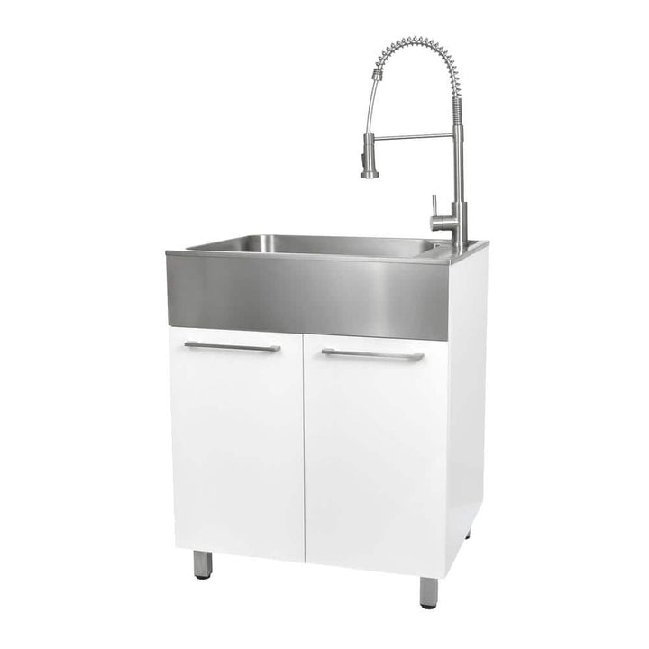 Presenza All-in-One Stainless Steel Drop-In Sink and Cabinet with Faucet