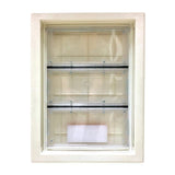 Steves & Sons 36 in. x 80 in. Reliant Series Clear Mini-Blind RHIS White Primed Fiberglass Prehung Front Door with Extra Large Pet Door