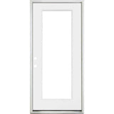 Steves & Sons 32 in. x 80 in. Legacy Full Lite Clear Glass Right-Hand Inswing White Primed Fiberglass Prehung Front Door