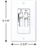 Progress Lighting AirPro 4-Speed Wall Switch with Full-Range Light Dimmer (P2630-30)