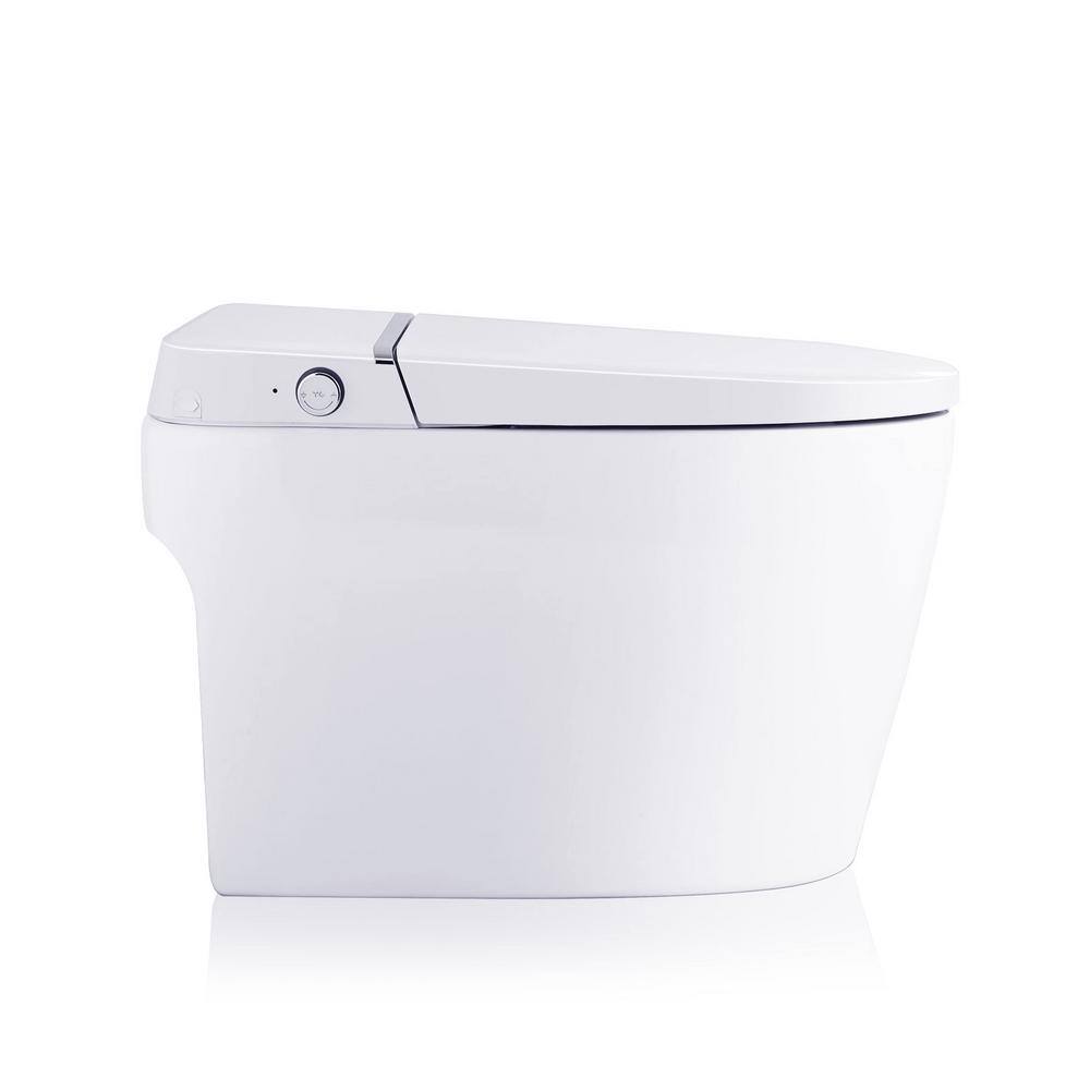 PROOX Elongated Smart Bidet Toilet, 1.28 GPF in White with Auto Functions and Heated Seat