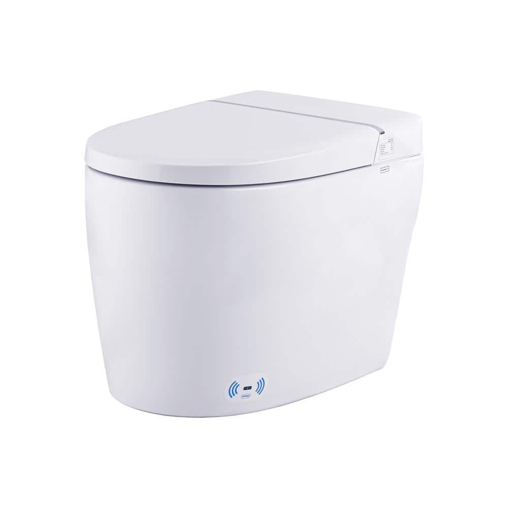 PROOX Elongated Smart Bidet Toilet, 1.28 GPF in White with Auto Functions and Heated Seat