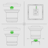 CLASSY CAPS Classy 4 in. x 4 in. Outdoor White Vinyl LED Solar Post Cap (2-Pack)