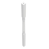Column 2500 lbs. 4 in. x 108 in. White Turned Post with Base