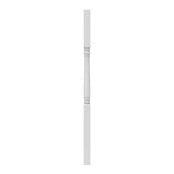Column 5000 lbs., 5 in. x 108 in. White Turned Post with Base