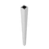 Column 5000 lbs., 5 in. x 108 in. White Square Post with Base