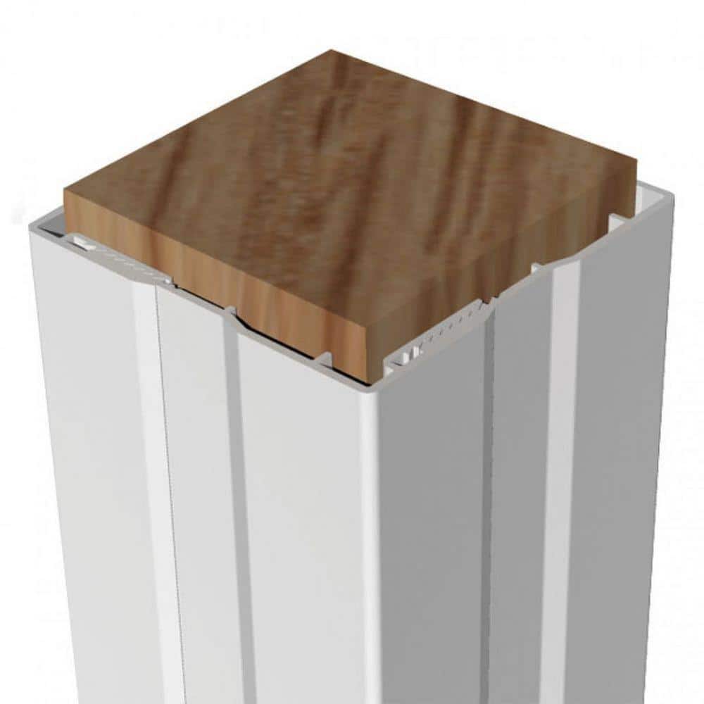 RDI 4 in. x 4 in. x 96 in. Vinyl Flat Design Post Wrap