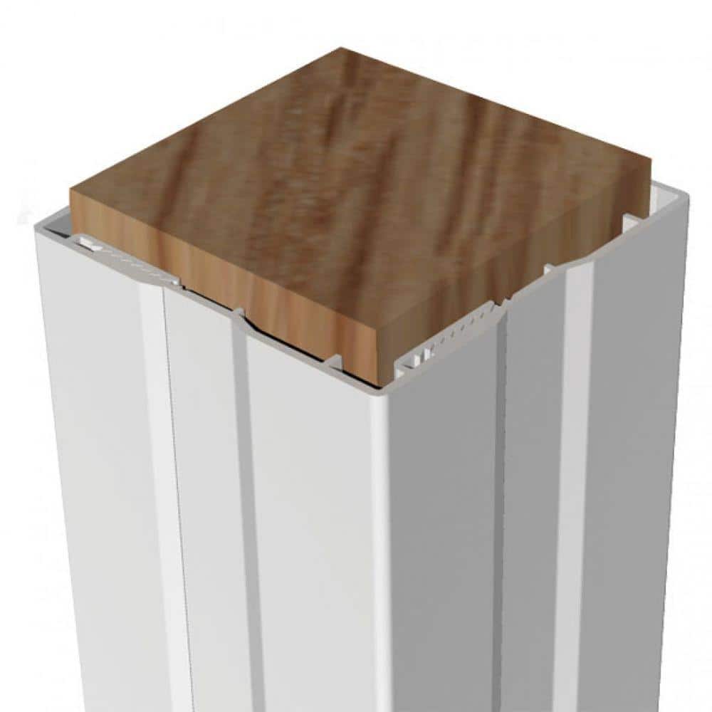 RDI 6 in. x 6 in. x 96 in. Vinyl Flat Design Post Wrap (4-Piece)