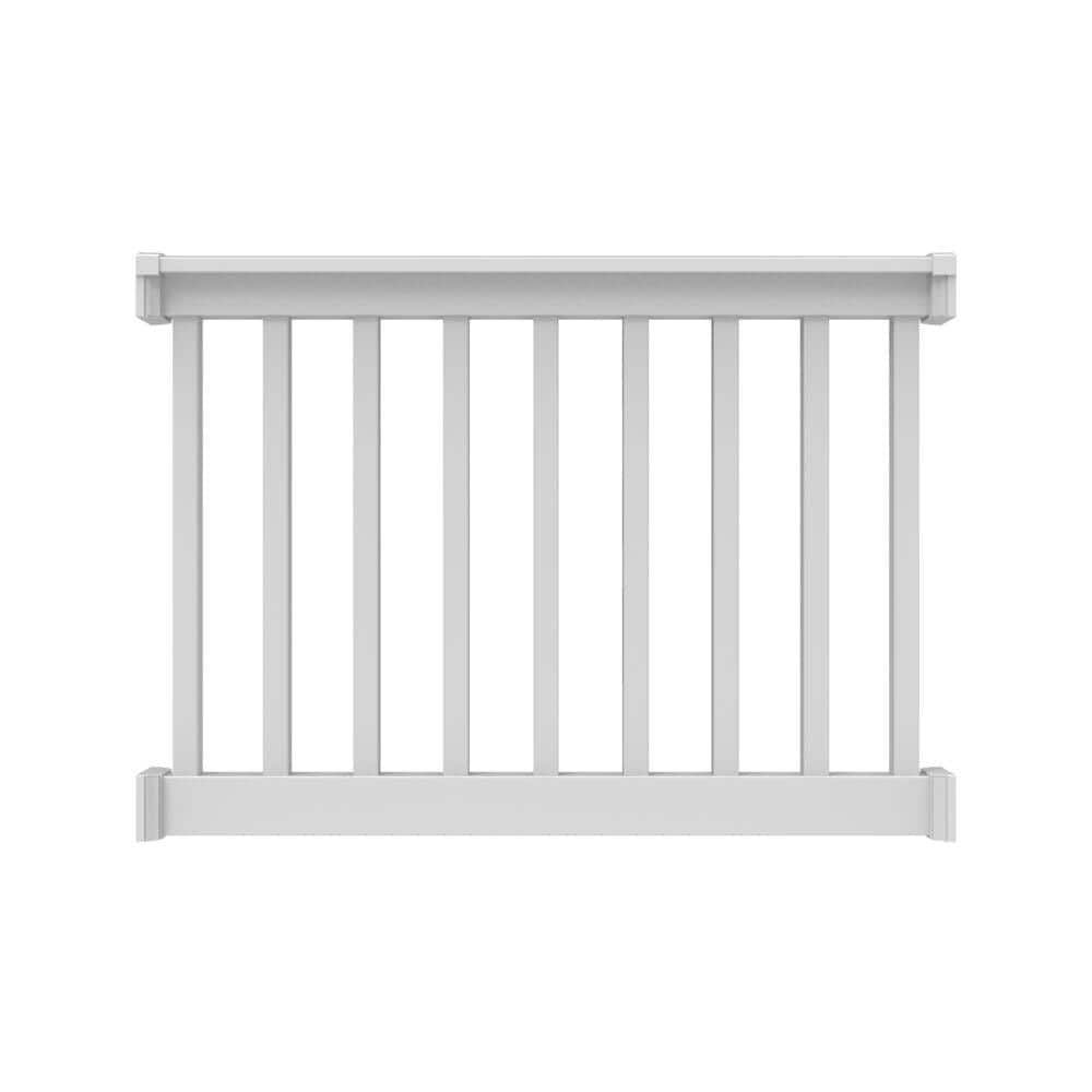 RDI Finyl Line 4 ft. x 36 in. H T-Top Level Rail Kit in White