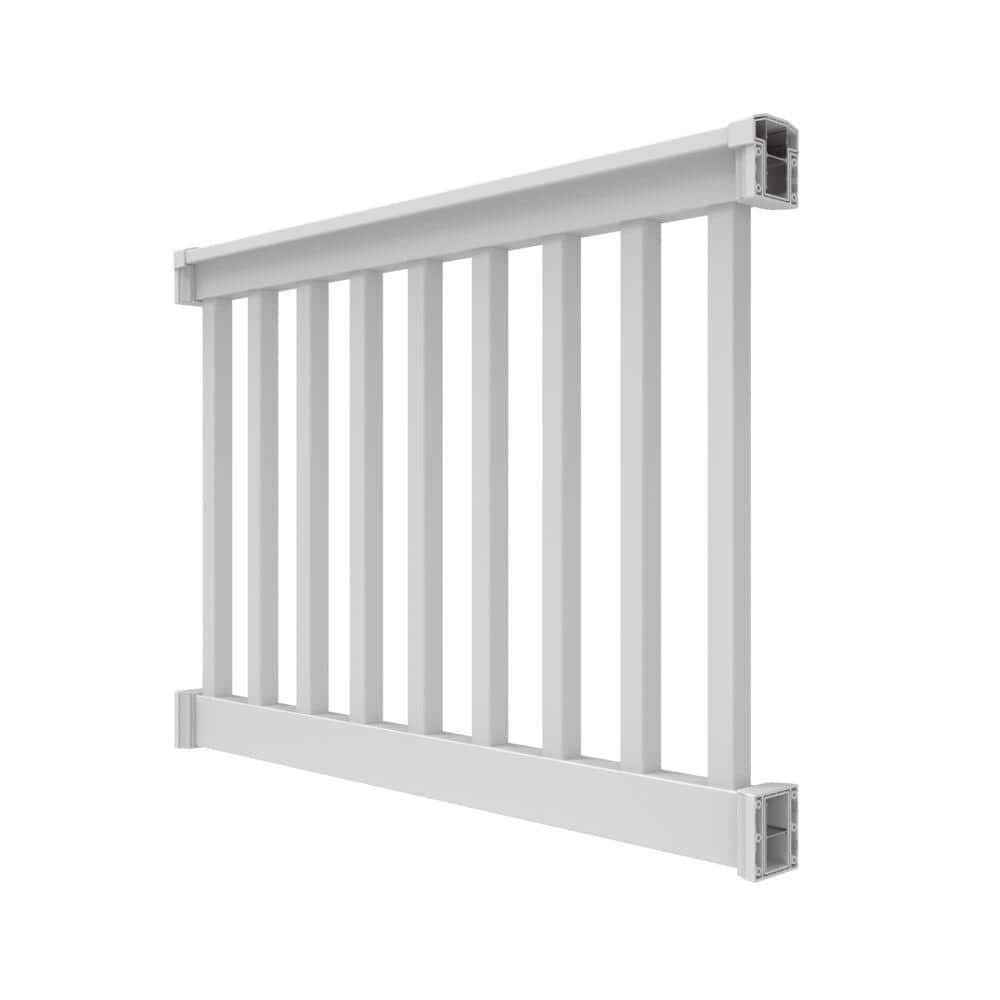 RDI Finyl Line 4 ft. x 36 in. H T-Top Level Rail Kit in White