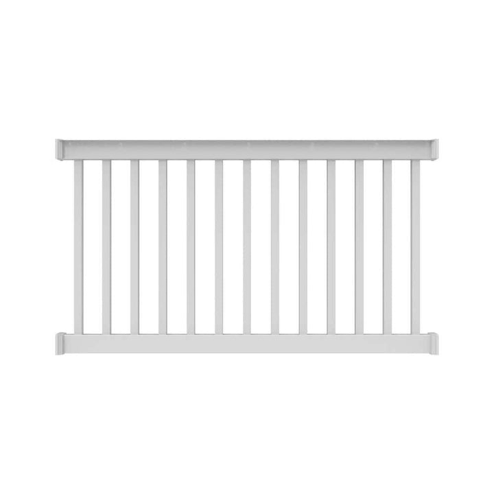 RDI Finyl Line 6 ft. x 42 in. H Deck Top Level Rail Kit in White
