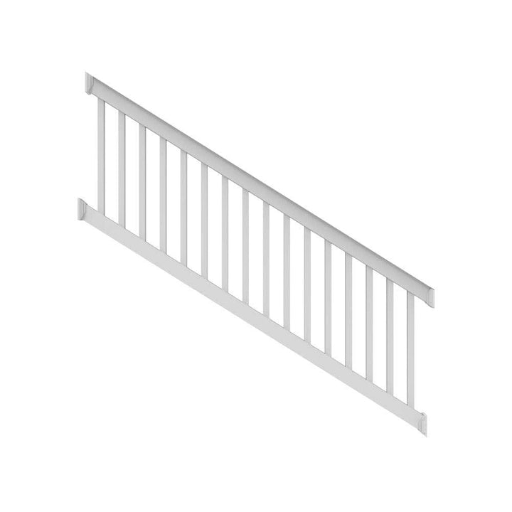 RDI Finyl Line 8 ft. x 36 in. H 28-Degree to 38-Degree Deck Top Stair Rail Kit in White