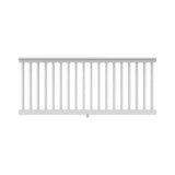 RDI Finyl Line 8 ft. x 42 in. H - T-Top Level Rail Kit - White