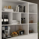 White Wood Quick Assemble Base Kitchen Cabinet With 2 Doors and Shelves (31.5 in W x 11.5 in D x 70.9 in H)