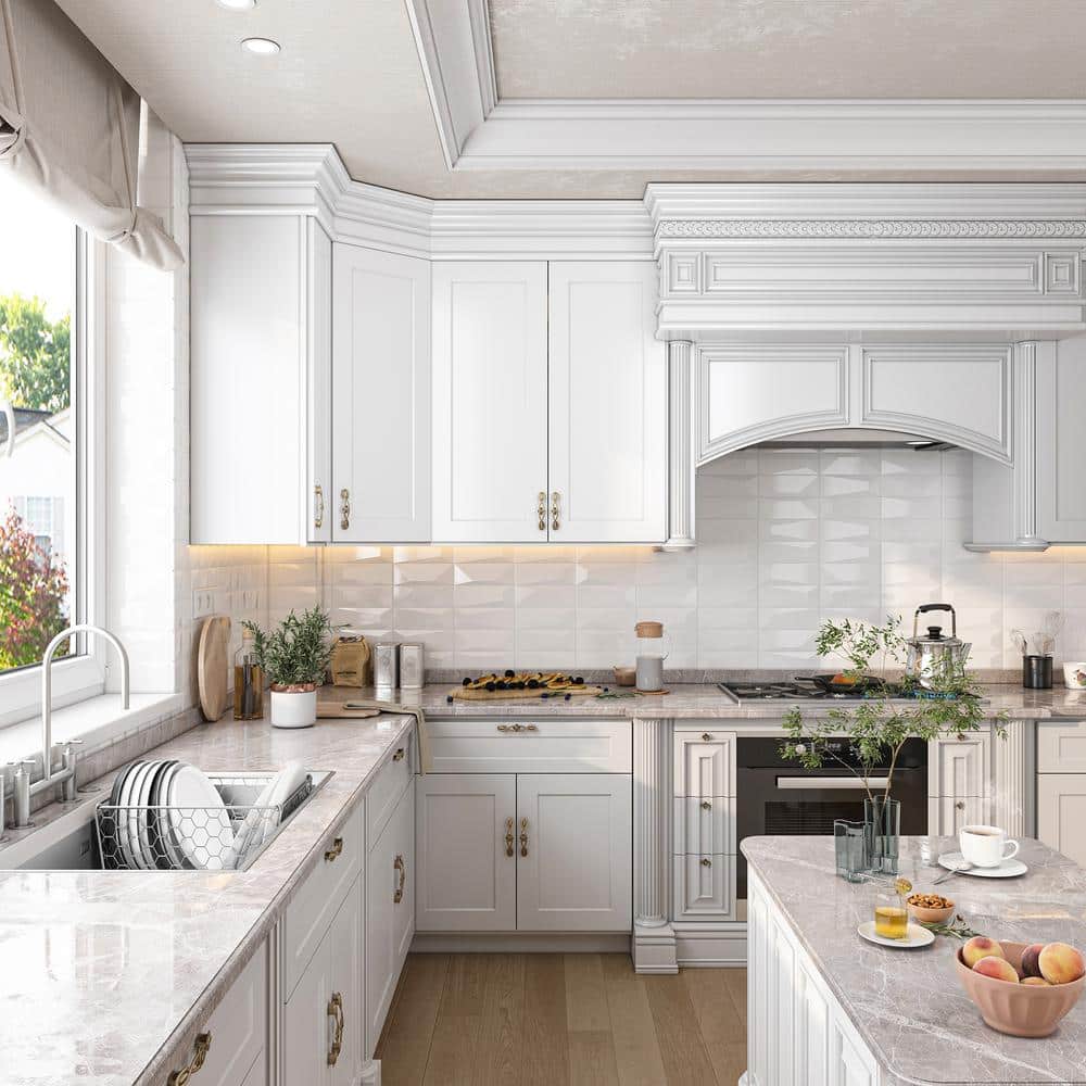 30 in. W x 12 in. D x 36 in. H Ready to Assemble Upper Kitchen Cabinet in White