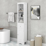 9.1 in. W x 13.4 in. D x 66.9 in. H in WHITE Plywood Ready to Assemble Diagonal Kitchen Cabinet