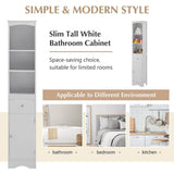 9.1 in. W x 13.4 in. D x 66.9 in. H in WHITE Plywood Ready to Assemble Diagonal Kitchen Cabinet