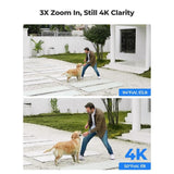 REOLINK E1 Series Wired PoE Outdoor 4K PTZ Home Security Camera with 3X Optical Zoom, Smart Detect, Auto Tracking and Spotlights