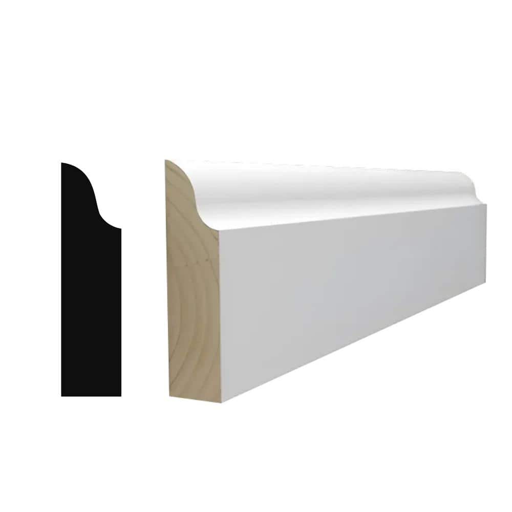 RESO RMC 916 3/8 in. D x 1-3/8 in. W x 99 in. L Primed Finger-Joined Pine Doorstop Molding 10-Pieces 80 ft. Total