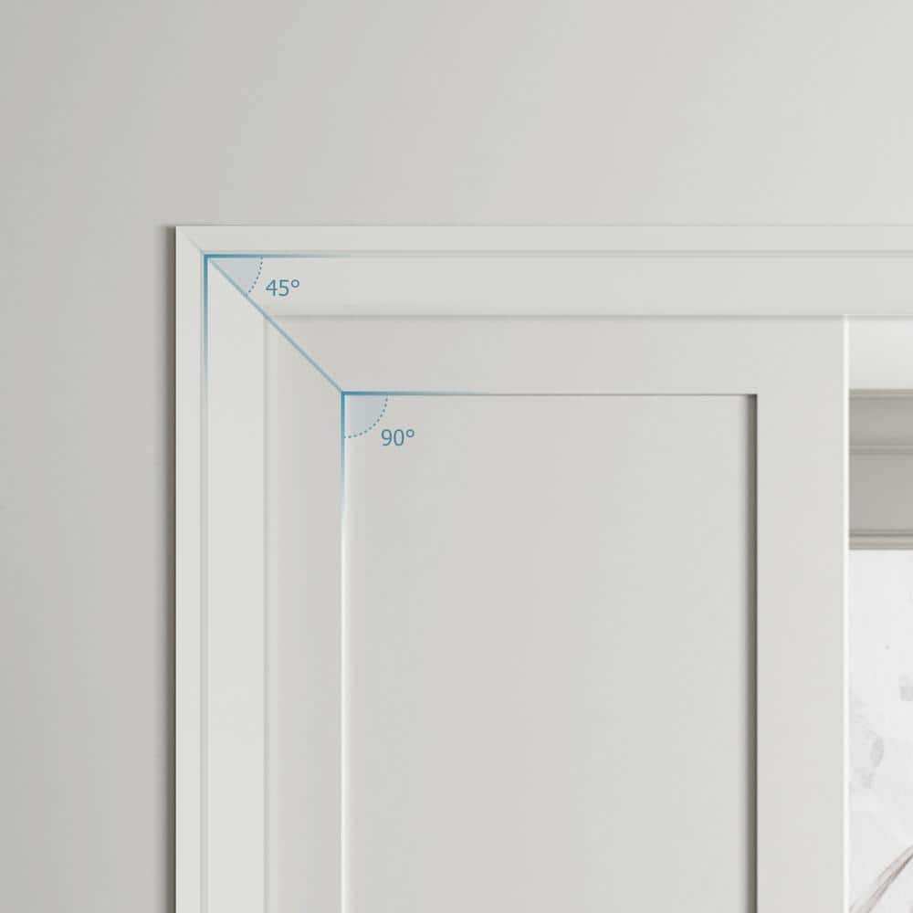 RESO RT 352 5/8 D in. x 3-1/2 W x 84 L in. Primed Pine Wood Finger-Joined Molding Casing for 32 in. Door Two Side
