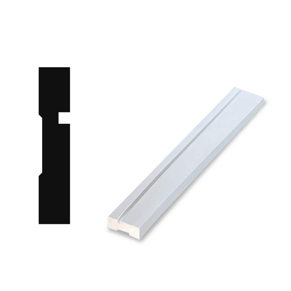 RESO RT 352 5/8 D in. x 3-1/2 W x 84 L in. Primed Pine Wood Finger-Joined Molding Casing for 32 in. Door Two Side