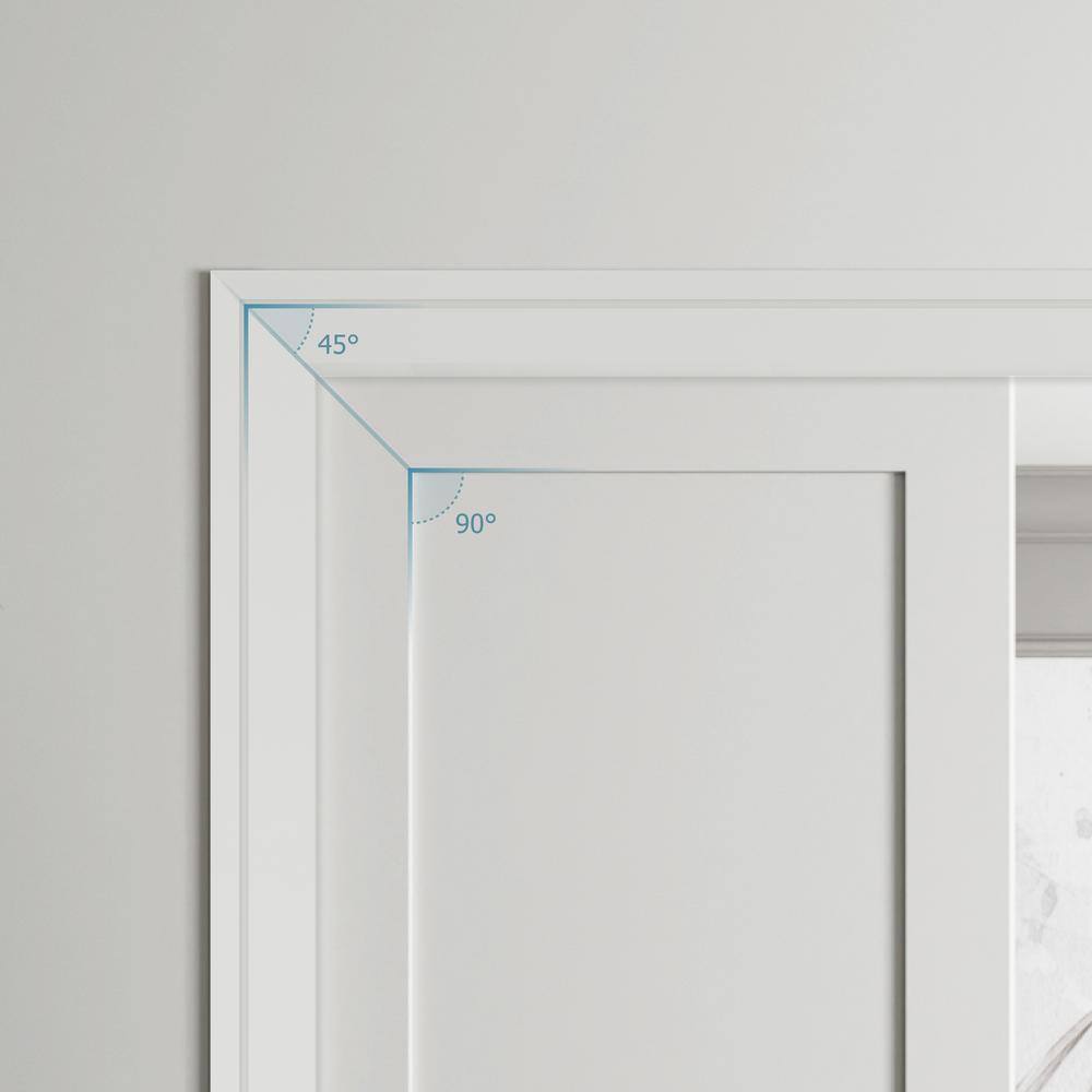 RESO RT 352 5/8 D in. x 3-1/2 W x 84 L in. Primed Pine Wood Finger-Joined Moliding Casing for 36T in. Door One Side