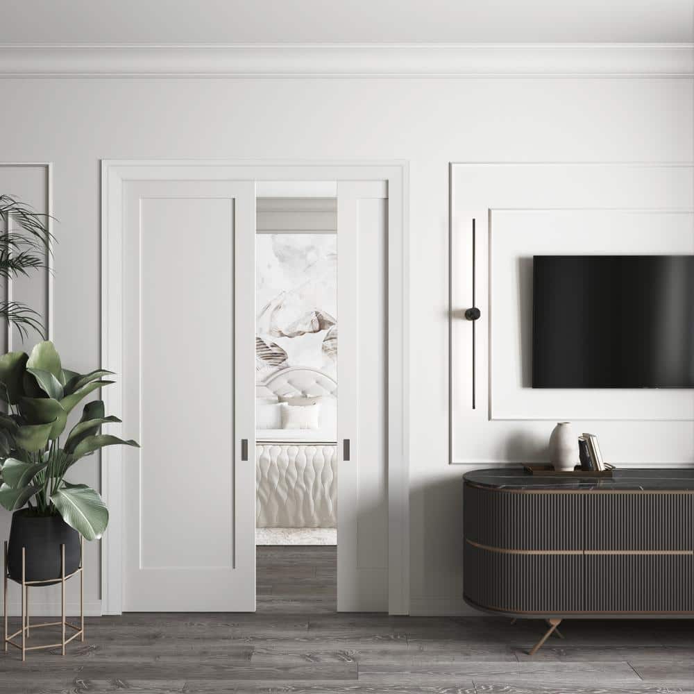 RESO RT 352 5/8 D in. x 3-1/2 W x 84 L in. Primed Pine Wood Finger-Joined Moliding Casing for 36T in. Door One Side