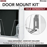 Rev-A-Shelf 27-Quart Plastic Pull-Out Trash Can, Double Bin, White, RV-15PB-2 S