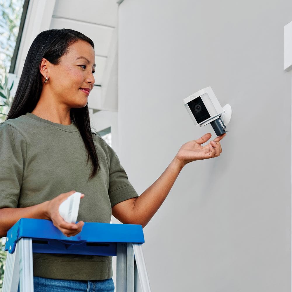 Ring Video Doorbell Battery Plus with Spotlight Cam Battery, White