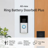 Ring Video Doorbell Battery Plus with Spotlight Cam Battery, White