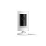 Ring Stick Up Cam Plug-In- Wired Camera Indoor/Outdoor Smart Security Wi-Fi Video Camera with 2-Way Talk, Night Vision, White