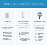 Ring Stick Up Cam Plug-In- Wired Camera Indoor/Outdoor Smart Security Wi-Fi Video Camera with 2-Way Talk, Night Vision, White