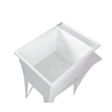 RUGGED TUB 18 in x 24 in White Freestanding Utility Laundry Sink