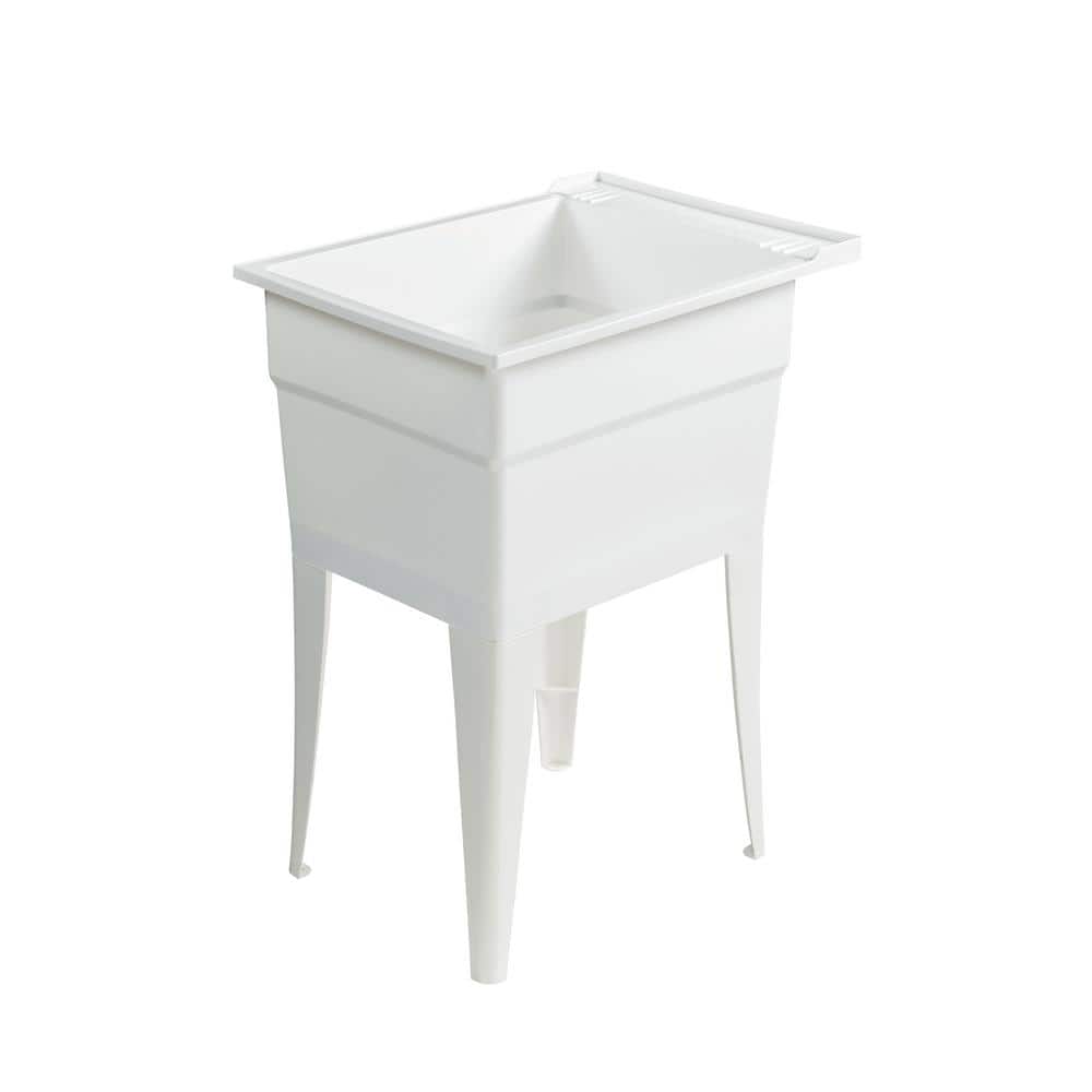 RUGGED TUB 18 x 24 inch White Freestanding Utility Laundry Sink (Pack of 2)