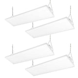 RUN BISON 45.9 in. 4ft. 1000-Watt Equivalent 40500Lumens Integrated LED Dimmable White Linear High Bay Light 5000K Daylight 4-Pack