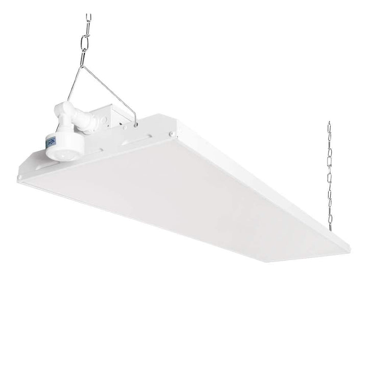 RUN BISON 1000-Watt Equivalent Integrated LED Dimmable Linear High Bay Light 40500 Lumens 5000K Daylight with Motion Sensor