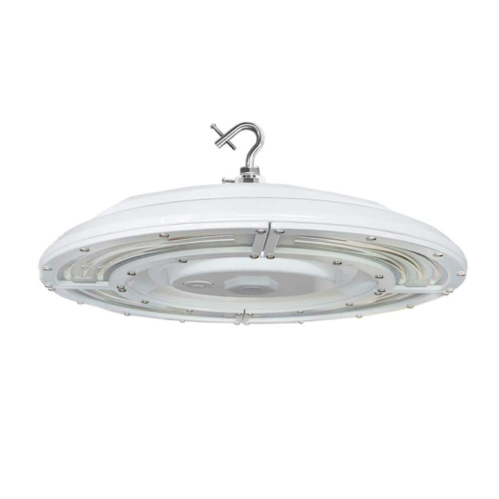 RUN BISON 15 in. White 30000 Lumens Integrated LED Dimmable UFO High Bay Light Fixture NSF Certified 50000K Daylight