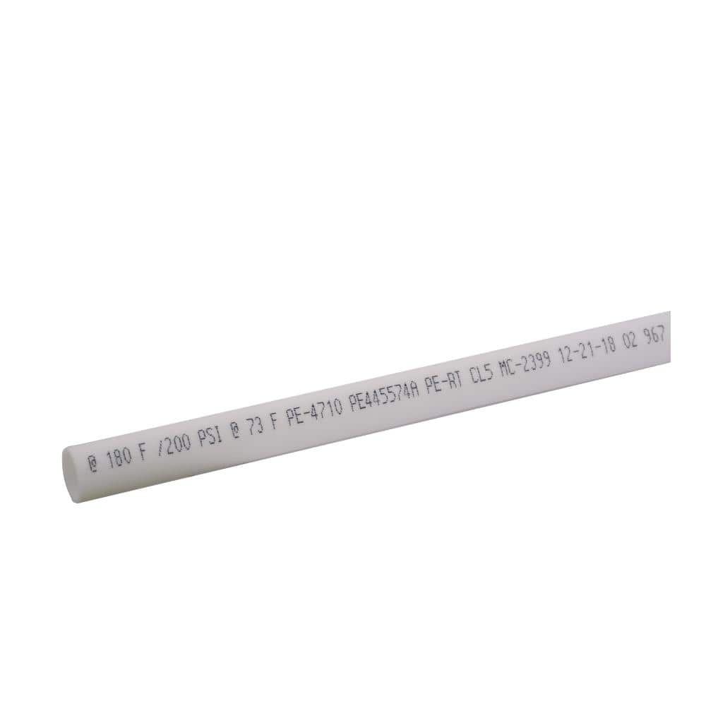SharkBite 1 in. x 10 ft. Straight White PE-RT Pipe