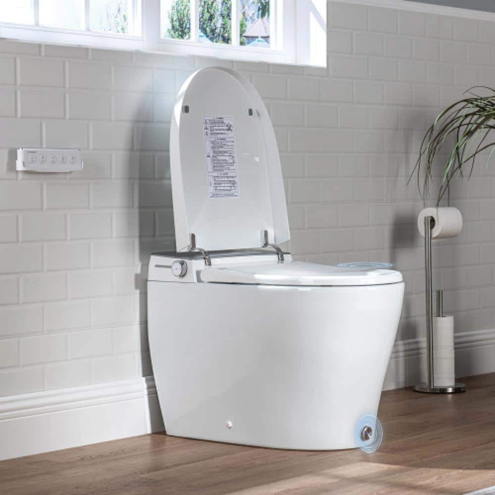 Casta Diva Elongated Electric Smart Bidet Toilet 1.06GPF with Heated Seat and Foot Sensor