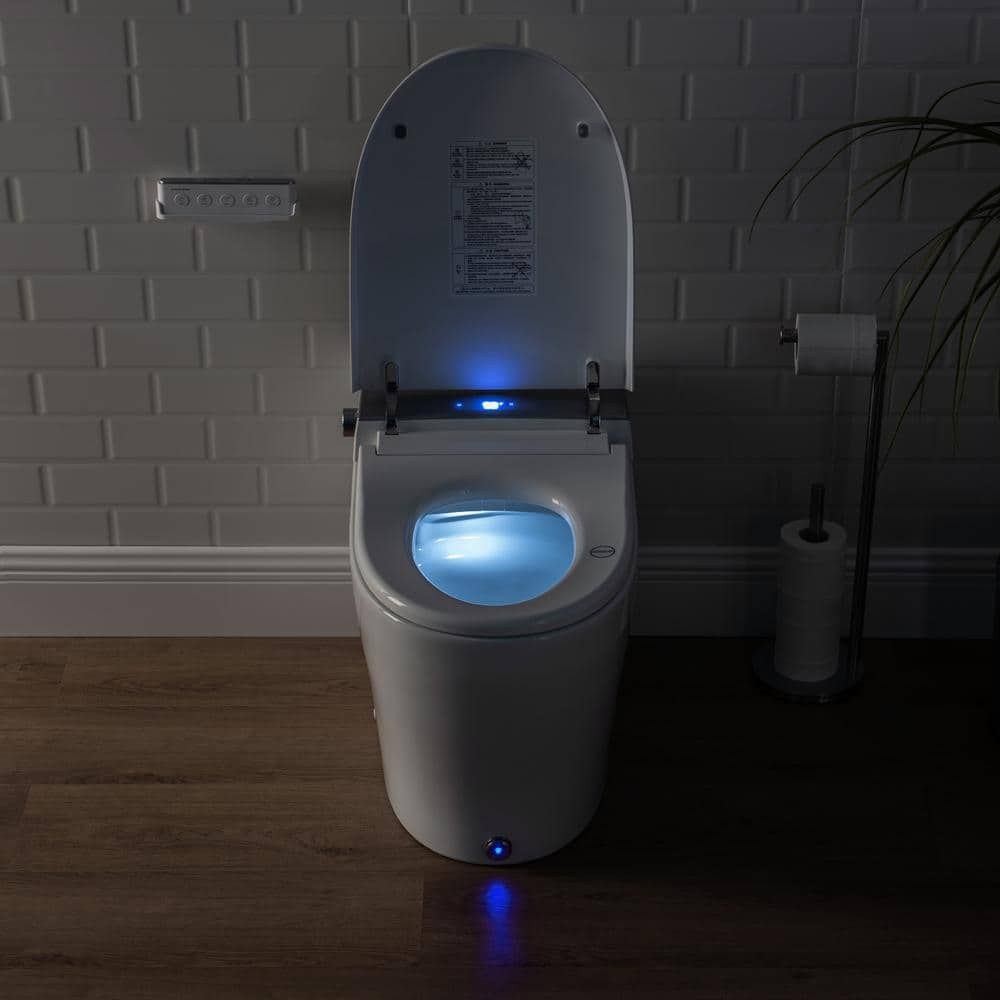 Casta Diva Elongated Electric Smart Bidet Toilet 1.06GPF with Heated Seat and Foot Sensor