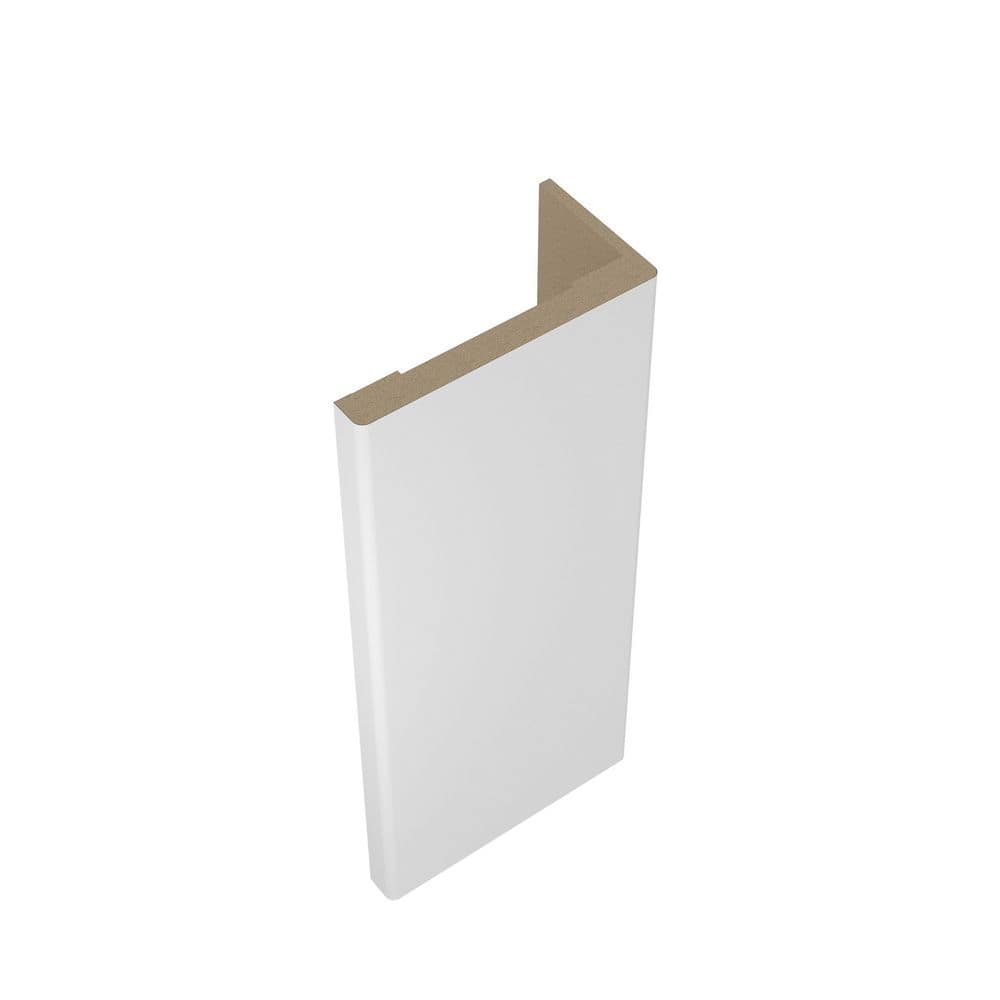 Belldinni 11/16 in. D x 3-1/2 in. W x 85-1/2 in. L MDF Interior Set of Casings for Double Swing Door Snow White (6-Piece Kit)
