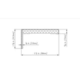 Belldinni 11/16 in. D x 3-1/2 in. W x 85-1/2 in. L MDF Interior Set of Casings for Double Swing Door Snow White (6-Piece Kit)