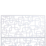 Sudzendf Outdoor and Indoor Freestanding Decorative Privacy Screen Metal Privacy Screen, Fence Panels in White