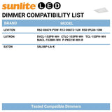 Sunlite 1 ft. x 1 ft. Dimmable 920 Lumens Integrated LED Panel Light, Selectable CCT 3000K 3500K 4000K 4500K 5000K