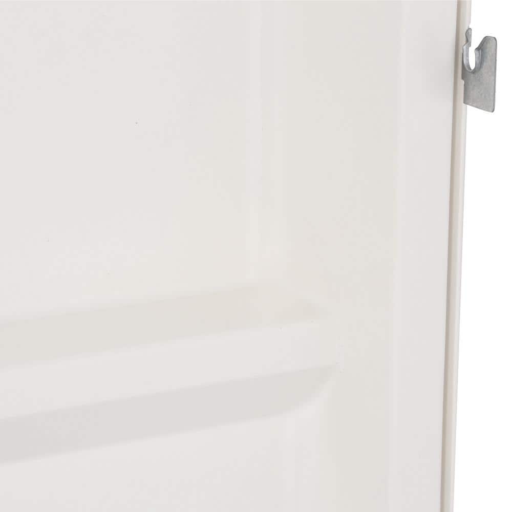 Swan 34 in. x 48 in. x 72 in. 3-Piece Direct-to-Stud Alcove Shower Surround in Bone
