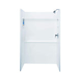 Swan 34 in. x 48 in. x 72 in. 3-Piece Direct-to-Stud Alcove Shower Surround in Bone